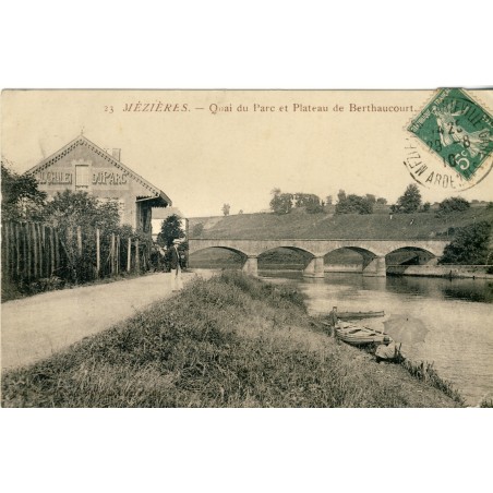 cp08-mezieres-quai-du-parc-et-plateau-de-berthaucourt