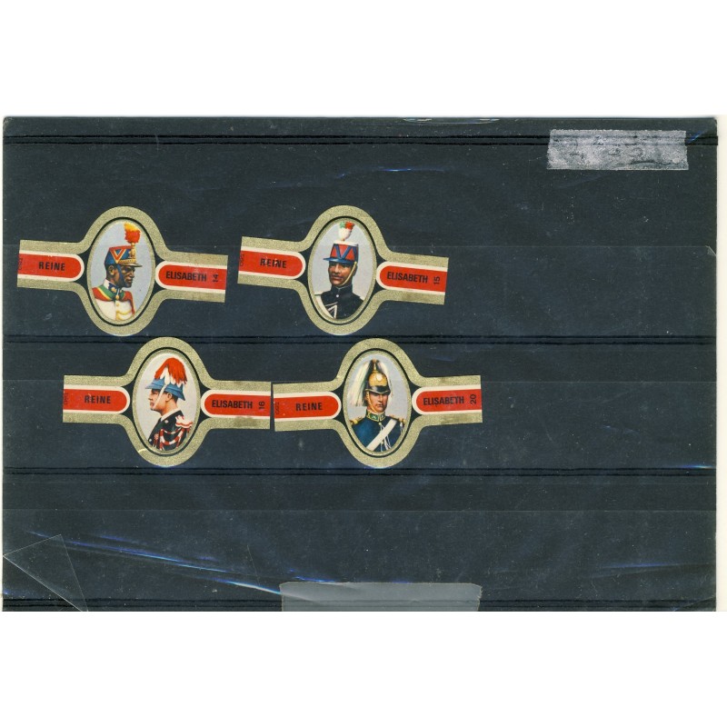 4-bagues-de-cigares-uniformes-de-police-reine-elisabeth