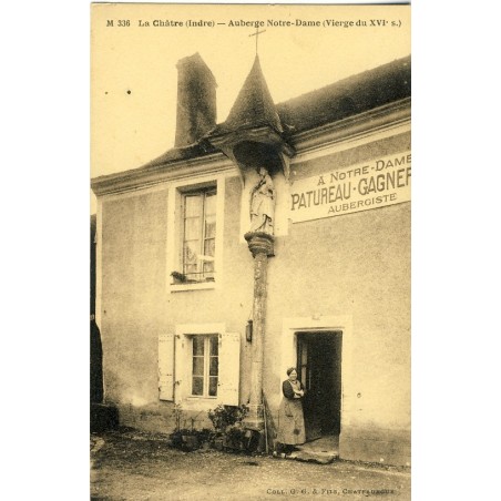 cp36-la-chatre-auberge-notre-dame-vierge-du-xvie-s