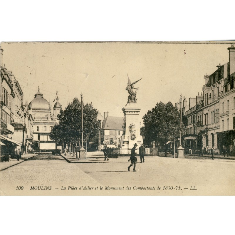 cp03-moulins-la-place-d-allier-et-le-monument-des-combattants-de-1870-71