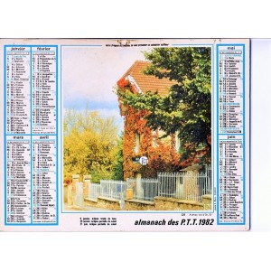 CALENDRIER 1982 PETANQUE ET AVENAY VAL D'OR? 51