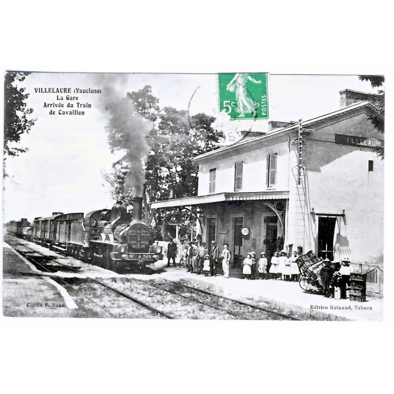 CP84 VILLELAURE - LA GARE ET TRAIN