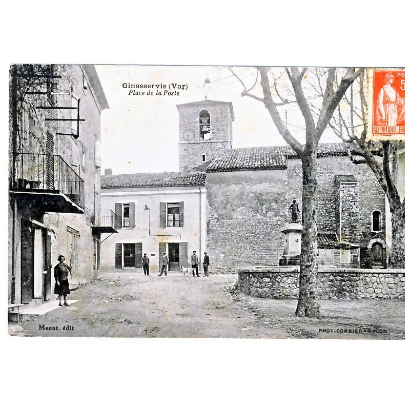 CP83 GINASSERVIS - PLACE DE LA POSTE CP83 GINASSERVIS - PLACE DE LA POSTE