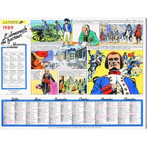 CALENDRIER ALMANACH 1989 REVOLUTION