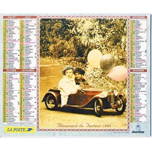 CALENDRIER ALMANACH 1998 PHOTOS D'ENFANTS