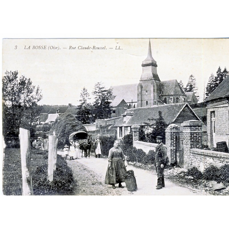 CP60 LA BOSSE - RUE CLAUDE ROUSSEL