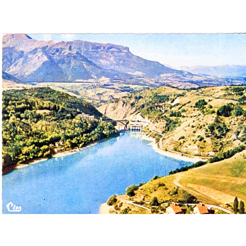 CP38 CORPS -  VUE AERIENNE - LAC  ET BARRAGE DU SAUTET