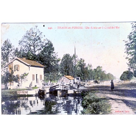 CP88 THAON LES VOSGES - UNE ECLUSE SUR LE CANAL DE L'EST