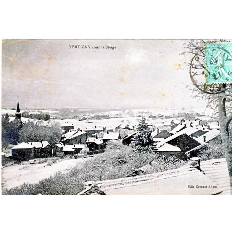 CP88 XERTIGNY - SOUS LA NEIGE