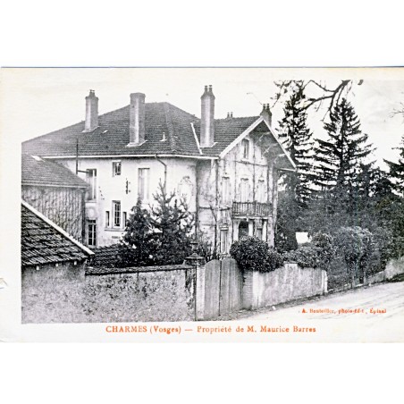 CP88  CHARMES - PROPRIETE DE M. MAURICE BARRES