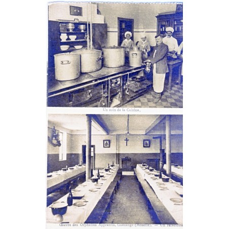 CP57 GUENANGE - OEUVRE DES ORPHELINS APPRENTIS - UN COIN DE LA CUISINE ET LE REFECTOIRE