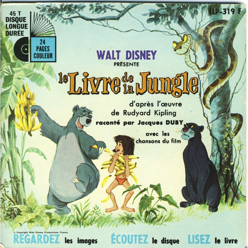 disque 33 tours le livre de la jungle
