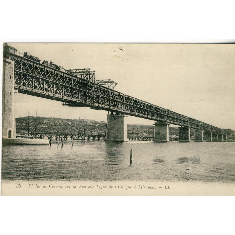 CP13 MARTIGUES - VIADUC DE CARONTE SUR LA NOUVELLE LIGNE DE L'ESTAQUE A MIRAMAS