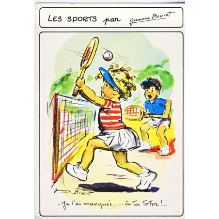 CARTE POSTALE GERMAINE BOURET - JE L'AI MANQUEE