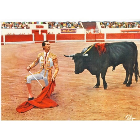 CARTE POSTALE UN DESPLANTE DE LUIS MIGUEL DOMINGUIN