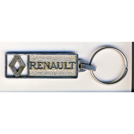 PORTE CLES RENAULT AVEC LE NOM ET LE LOGO DECOUPE