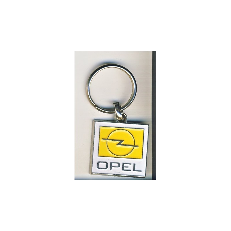 PORTE CLES OPEL CARRE AVEC  ANCIEN LOGO 