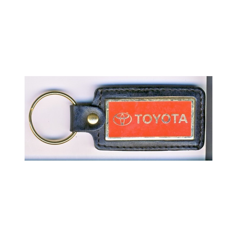 PORTE CLES TOYOTA CUIR ET METAL