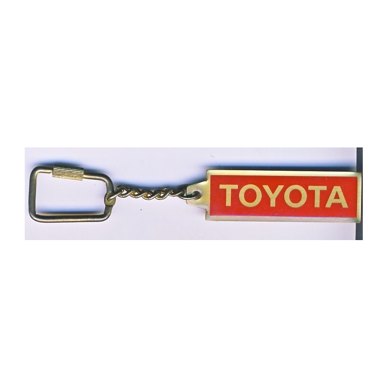 PORTE CLES TOYOTA METAL ROUGE ET OR