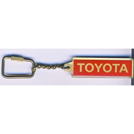 PORTE CLES TOYOTA METAL ROUGE ET OR