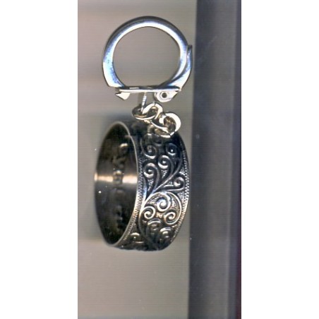 PORTE CLES ROYAL AIR MAROC - METAL TRAVAILLE EN RELIEF