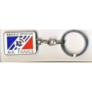 PORTE CLES AIR FRANCE - AMICALE SPORTIVE - METAL EMAILLE