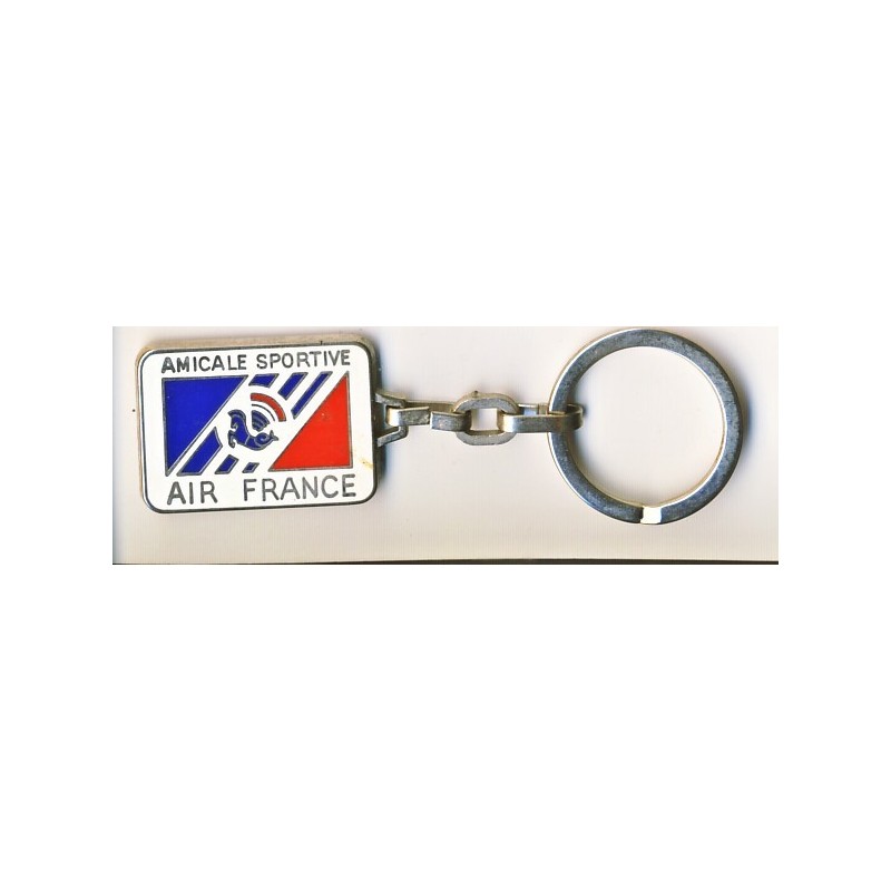 PORTE CLES AIR FRANCE - AMICALE SPORTIVE - METAL EMAILLE