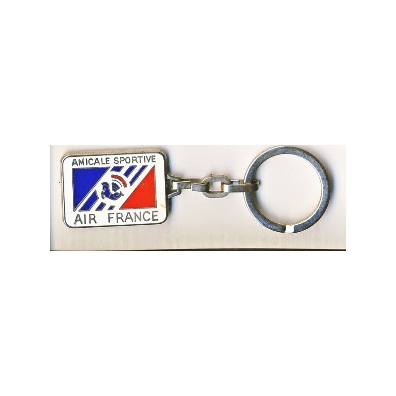 PORTE CLES AIR FRANCE - AMICALE SPORTIVE - METAL EMAILLE