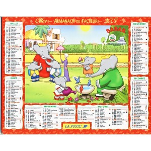 CALENDRIER ALMANACH DU FACTEUR 2007 - BABAR