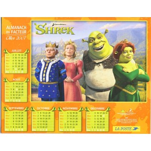 CALENDRIER ALMANACH DU FACTEUR 2007 - SHREK