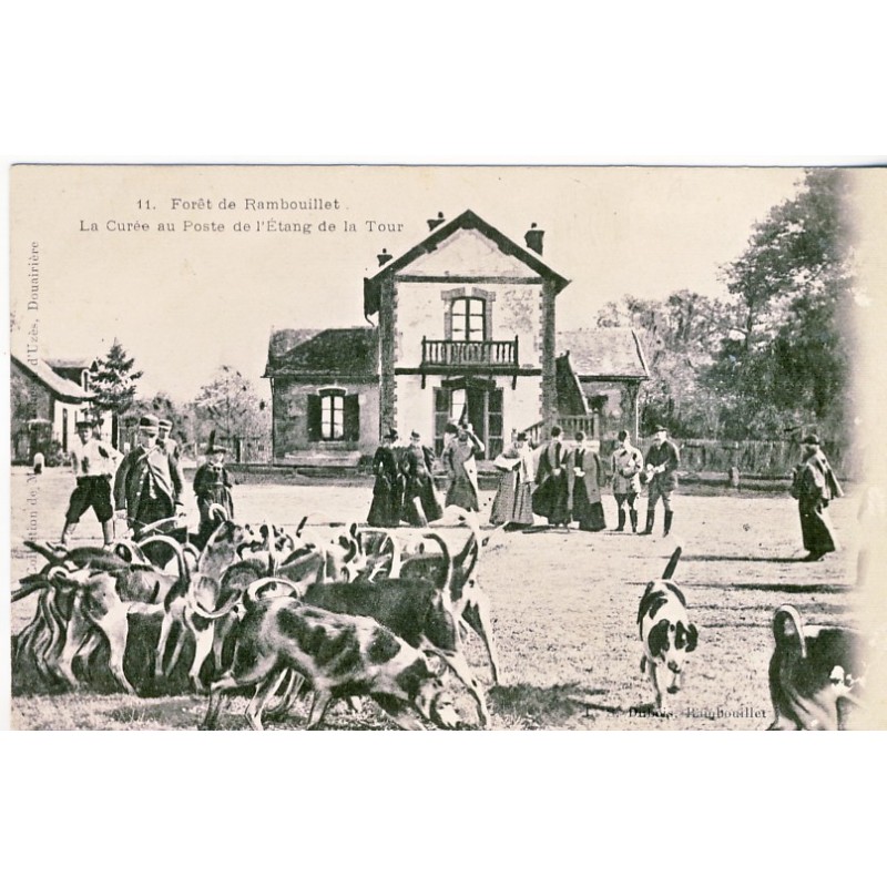 CARTE POSTALE CHASSE - LA CUREE - FORET DE RAMBOUILLET