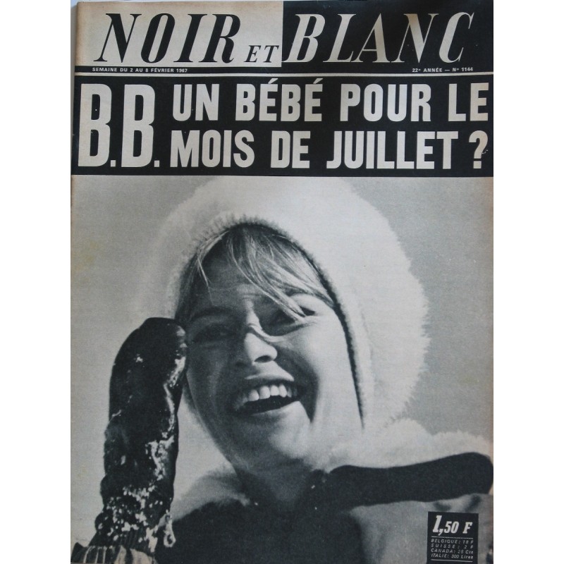 NOIR ET BLANC N° 1144 - UN BEBE POUR  B.B.