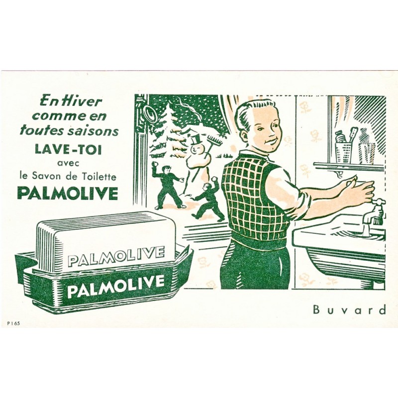 BUVARD SAVON DE TOILETTE PALMOLIVE - EN HIVER