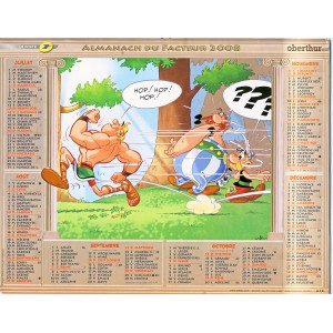 CALENDRIER ALMANACH DU FACTEUR 2008 -  ASTERIX AUX JEUX OLYMPIQUES