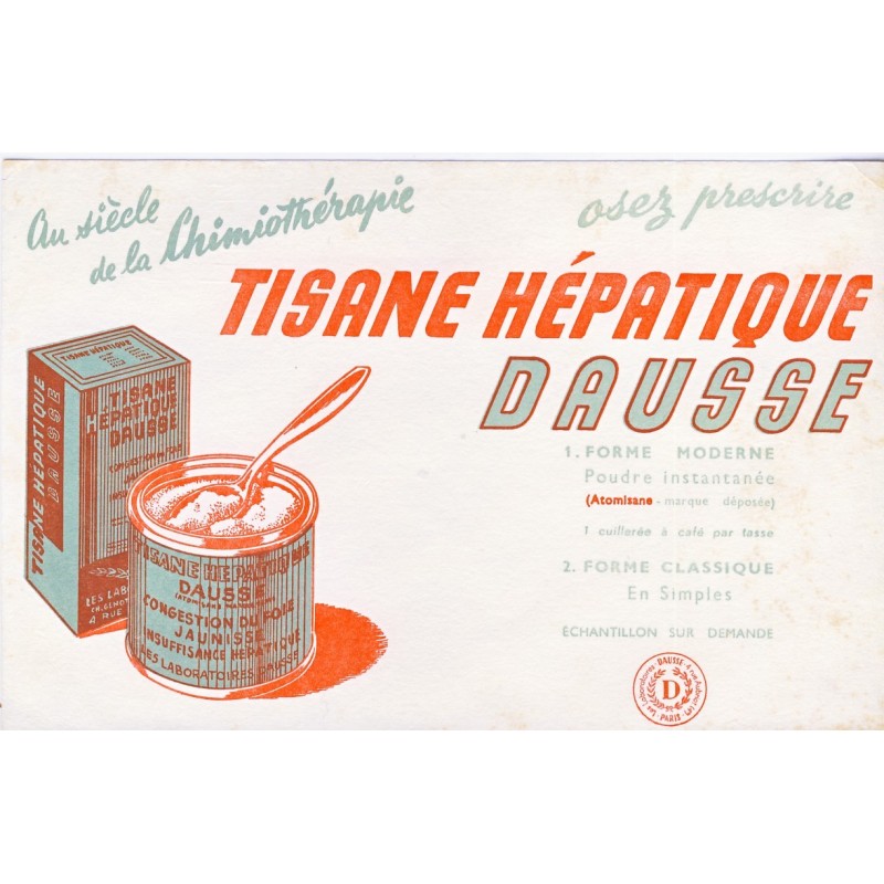 BUVARD TISANE HEPATIQUE DAUSSE