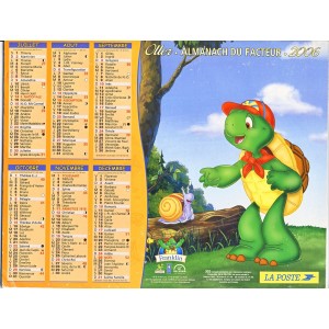 CALENDRIER ALMANACH DU FACTEUR 2006 - FRANKLIN LA TORTUE