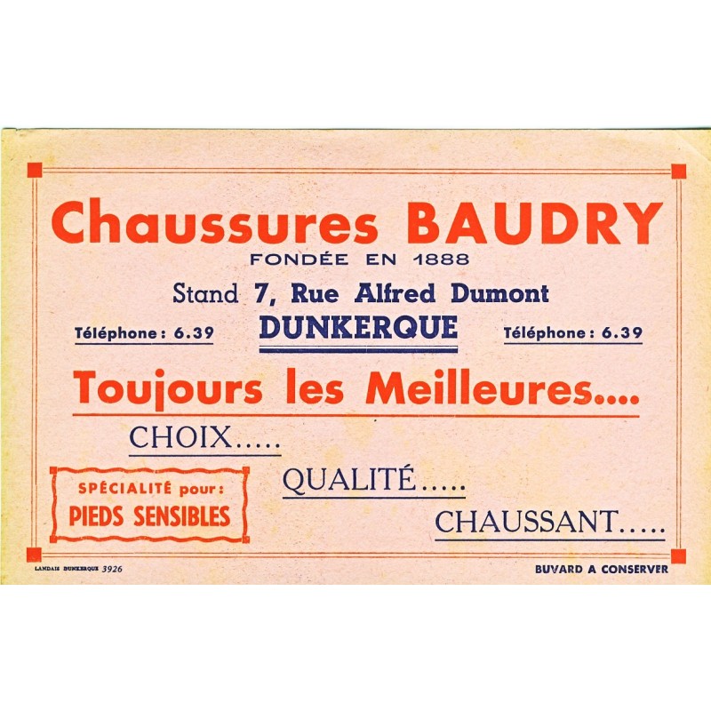 BUVARD CHAUSSURES BAUDRY DUNKERQUE