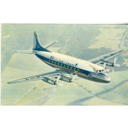 CARTE POSTALE AVIATION - AIR FRANCE - VICKERS VISCOUNT