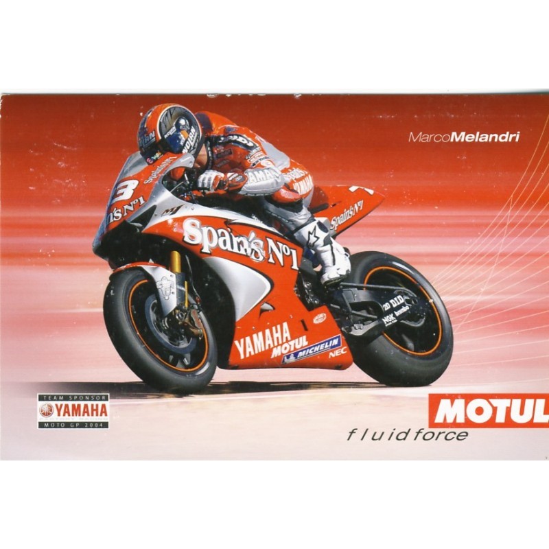 CARTE  POSTALE  MOTO PUBLICITAIRE - MARCO MELANDRI