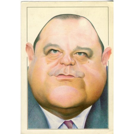 CARTE POSTALE RAYMOND BARRE - CARICATURE
