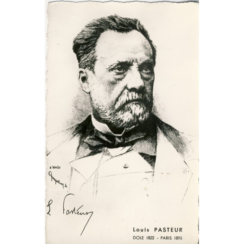 CARTE POSTALE LOUIS PASTEUR - DOLE 1822 - PARIS 1895