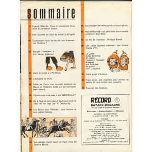 RECORD N° 11 - NOVEMBRE 1962 - BAYARD MAGAZINE