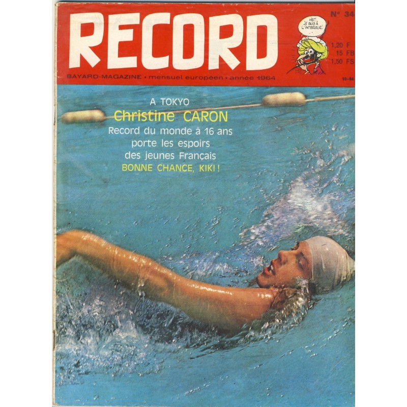RECORD N° 34 - OCTOBRE 1964 - BAYARD MAGAZINE﻿.
