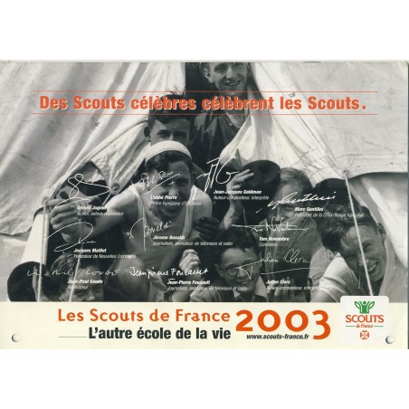 CALENDRIER 2003 DES SCOUTS DE FRANCE