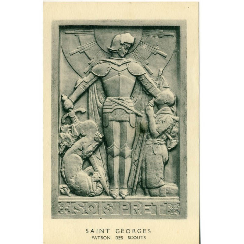 CARTE POSTALE SCOUTISME - SAINT GEORGES PATRON DES SCOUTS