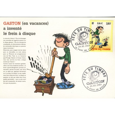 FETE DU TIMBRE 2001 - GASTON LAGAFFE 