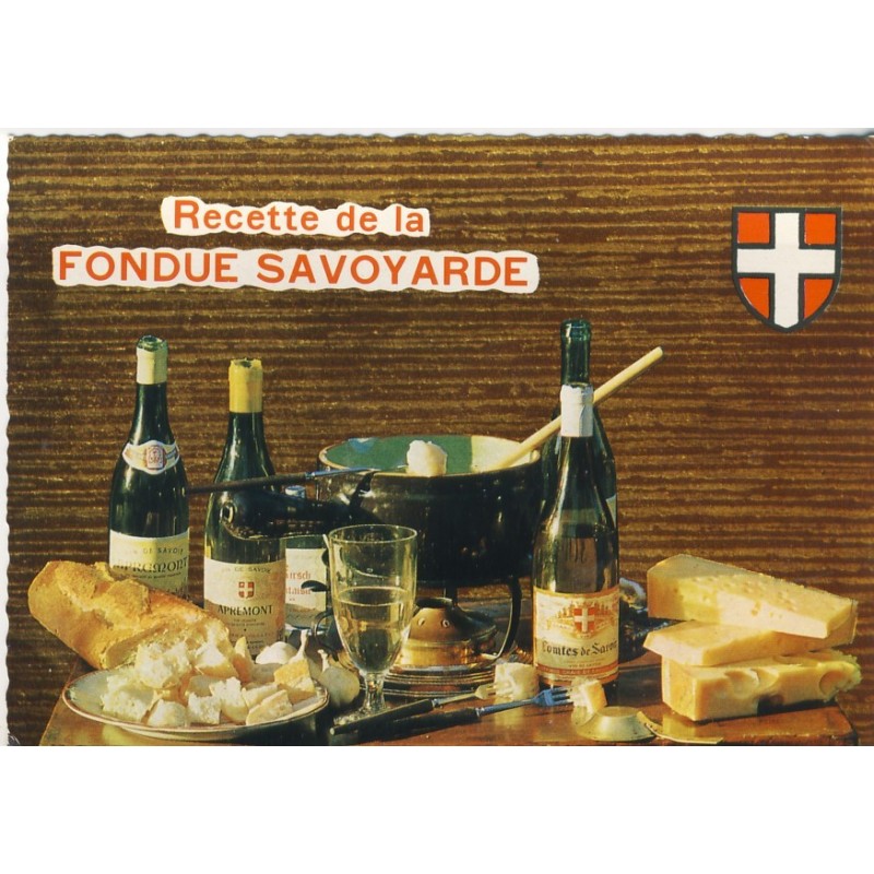 RECETTE DE CUISINE EMILIE BERNARD N° 8 -  FONDUE SAVOYARDE