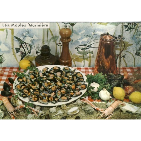 RECETTE DE CUISINE GEORGETTE SIMON N° 619 - LES MOULES MARINIERE
