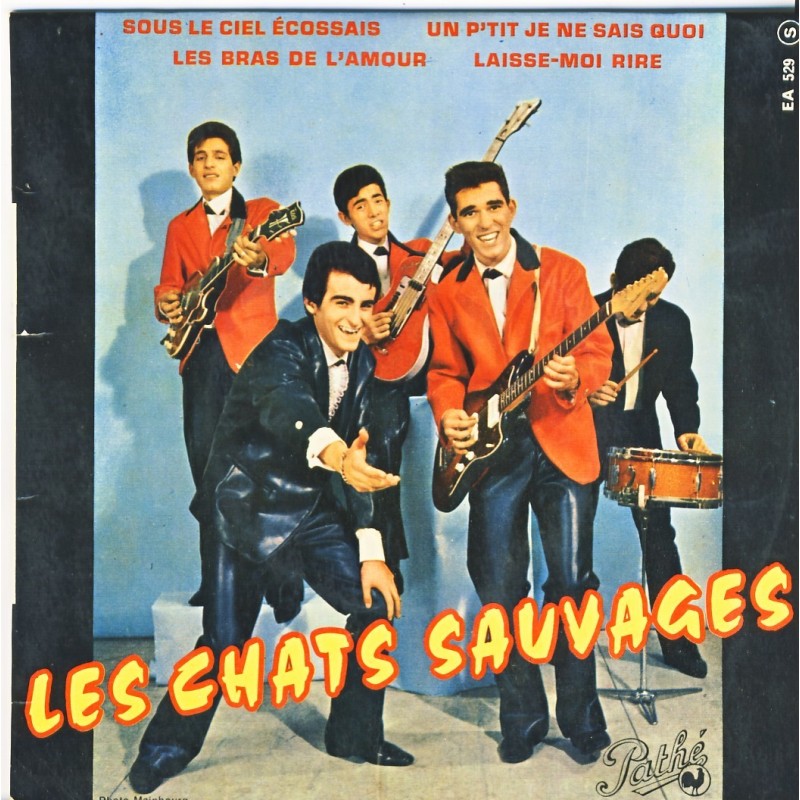 DISQUES 45 TOURS EP  BIEM - LES CHATS SAUVAGES - SOUS LE CIEL ECOSSAIS