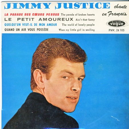 DISQUE 45 TOURS EP BIEM - JIMMY JUSTICE CHANTE EN FRANCAIS